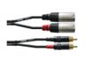 Cordial Audiokabel XLR m-Cinch 1,5 m Rean stekker CFU 1,5 MC - Audio kabel