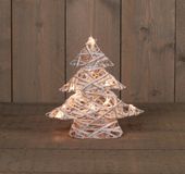 Anna's Collection Batterijverlichting jute boom 30 cm warm wit