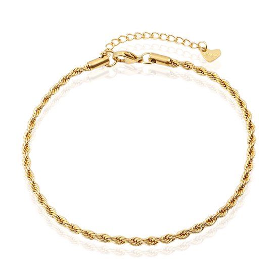 LGT JWLS Enkelband Rope Goudkleurig - 3mm
