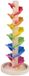 Eddy Toys Knikkerboom - Houten Knikkerbaan met Kleurrijke Bladeren - Inclusief 5 Knikkers - Zelf te Monteren Knikkerboom met Klankeffect
