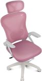 DRIFT DRAIR35, Universele gamestoel, 120 kg, Netrugleuning, Wit, Kunststof, Mesh, Volwassenen, Verstelbare armleuningen, Roze