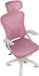 DRIFT DRAIR35, Universele gamestoel, 120 kg, Netrugleuning, Wit, Kunststof, Mesh, Volwassenen, Verstelbare armleuningen, Roze