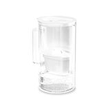 Wessper Waterfilterkan Glazen met LED-indicatorr, 2 liter, met filterpatronen - Wit