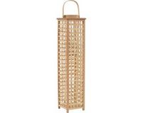 vidaXL - Porte-lanterne - suspendu - bambou - naturel