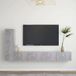 Maison Exclusive - Set de 3 meubles TV, gris bétonné, bois composite
