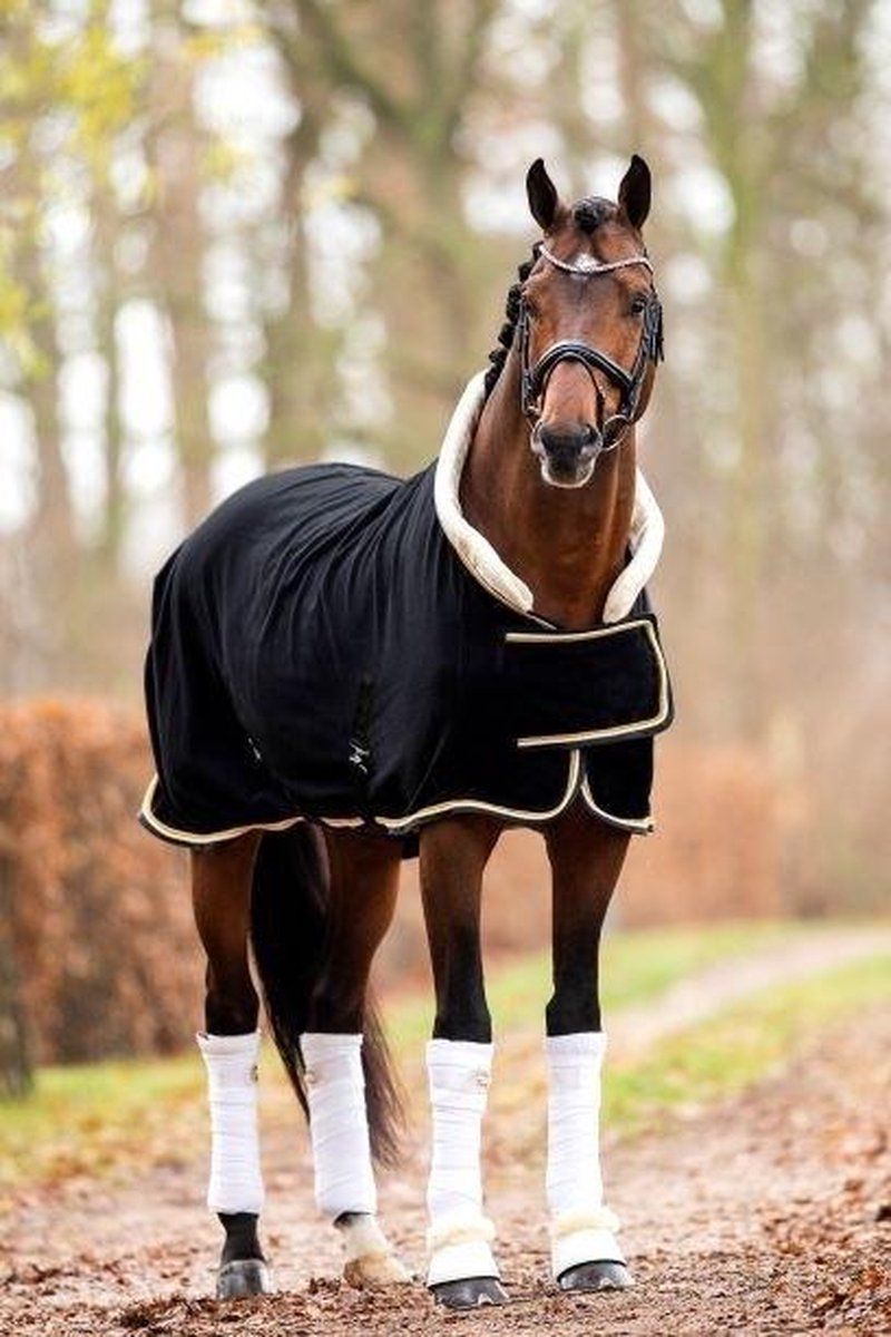 H&B Polar 400 Dutch Crown Showdeken - maat 130/175 - black