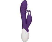 Heat Ignite Oplaadbare G Spot Rabbit Vibrator met Verwarmingsfunctie - Paars