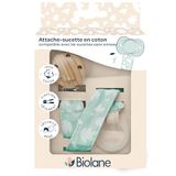 BIOLANE - Fopspeenketting voor baby's – voor fopspeen zonder ring – stof