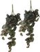 Mica Decorations Peperomia kunstplant - 2x - hangplant - 58 x 14 cm - Groen
