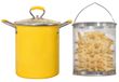 Merkloos Fritel Frituurpan - 3 liter - Zeefmand - Roestvrij staal 304 - Transparant deksel