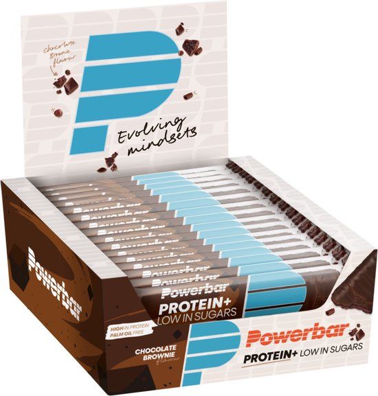 Powerbar Protein+ Low Sugar - Chocolate Brownie - 16 x 35g