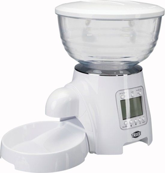 TRIXIE TX7 Automatische Voerdispenser - Wit - 5 l - 40 x 26 x 34 cm