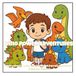 Dino Power Adventures: Libro da Colorare per Bambini