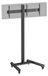KIMEX Support TV - pour 2 écrans 43" - 49" - sur roulettes - hauteur 240cm - inclinable - noir - 031-1211K2B