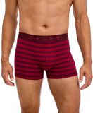 FALKE Daily Comfort Boxer-Briefs Striped katoen heren rood - maat M
