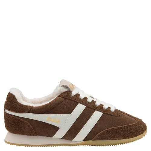 Gola Sprinter Summit leren sneakers - donkerbruin/wit