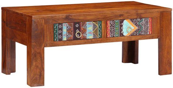 vidaXL Salontafel 90x50x40 cm massief acaciahout