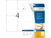 HERMA Etiket 5082 105x148mm A6 verwijderbaar wit 100stuks
