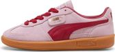 Puma Palermo Herren Klassischer Sneaker mit T-förmiger Konstruktion aus lila Wildleder
