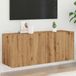 Maison Exclusive - meuble TV mural, chêne artisanal, 100x30x41 cm