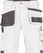 DASSY Tweekleurige holsterzakkenshort - Kort - Polyester - 245 g/m² - Heren - Wit/Cementgrijs - Maat 48