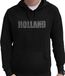 Bellatio Decorations Glitter Holland hoodie zwart met steentjes/rhinestones voor heren - Oranje fan shirts - Holland / Nederland supporter - EK/ WK trui met capuchon / outfit XXL