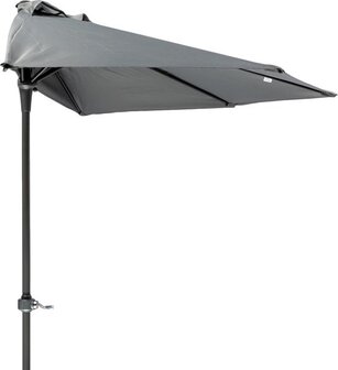MaxxGarden Balkonparasol - Halfrond - Ø 250 cm - Antraciet