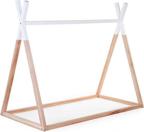 Childhome Tipi Bed - 70x140 cm - Natural White - Wooden