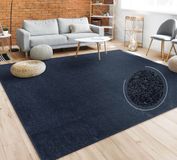 Paco Home Vloerkleed Woonkamer Effen Eenvoudig En Modern Laagpolig, Versch. Afmetingen Kleuren 200 cm Quadrat