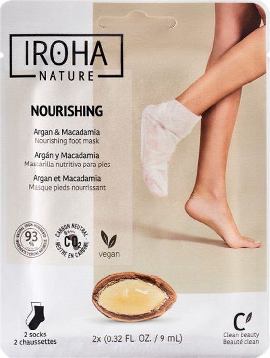 Iroha Nature Nourishing Foot Mask - Argan & Macadamia - 18ml