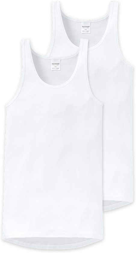Schiesser - 2-Pack Sport Tanktop Wit - L