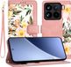 Techsuit Hoesje geschikt voor Xiaomi 15 Pro - FlipCraft Book Wallet Case met koord - Sweetheart Pink