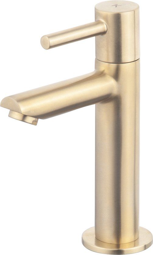 Wiesbaden Amador XL Fonteinkraan - 15.5cm - Geborsteld Messing