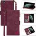 Merkloos iPhone SE (2020) / 8/7 Case - Wine Red - PU Leather - Card Slots - Lanyard - Photo Frame