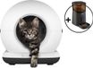 Zedar Automatische Kattenbak - Zelfreinigend - Met kattenbakmat, 3 rollen opvangzakjes en voerautomaat