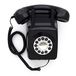 GPO 746WALL Retro vaste telefoon met drukknopen voor wandmontage met authentieke beltoon zwart