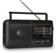 Caliber HPG317R-B - Radio rétro - Portable - Radio AM/FM - Noir