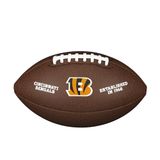Wilson American Football NFL TEAM LOGO, officiële maat, gemengd leer, bruin