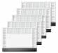 SIGEL H6365/5 papieren bureauonderleggers, 2 jaar en weekoverzicht, kantoordesign, A2 (59,5 x 41 cm), met beschermband, zwart-wit, 5 x 40 vellen