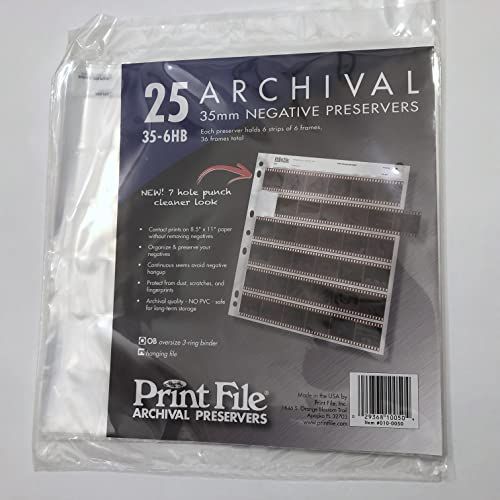 INCOGOLD Archival 35mm formaat negatieve pagina's - Pack van 25