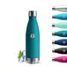 Grsta Roestvrijstalen Waterfles, 500 Ml Kinderwaterfles, Bpa-Vrij, Lekvrij, 24 Uur Koud En 12 Uur Warm, Metalen Waterfles, Waterfles Voor School, Reizen, Kamperen, Kantoor, Donkergroen
