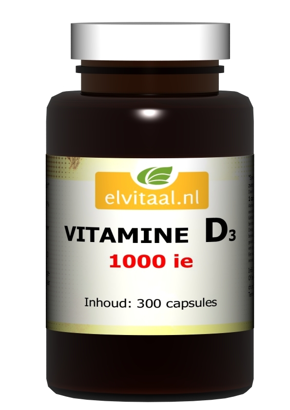 Elvitaal Vitamine D3 1000 IE Capsules 300st