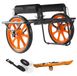 Latios Kajaktrolley - Kanokar/Bootkar - Draagvermogen 150 kg - Massieve Rubberbanden 38,1 cm - Inclusief Spanband - Voor Kajak, Kano en SUP - Afmeting 77 x 49,5 x 42,5 cm