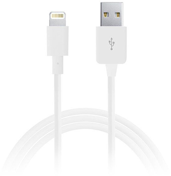 PURO Lightning - USB A Kabel 1m Wit