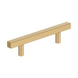 Amerock Champagne Bronze Cabinet Pulls | 3-3/4 Inch (96mm) Center to Center | 10 Pack | Square Bar Pulls | Furniture Hardware