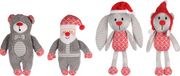 Flamingo Redda Speelgoed Hond Kerst Knuffel Meerdere Uitvoeringen Polyester 12 cm