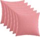 vidaXL Taie d'oreiller Coton satin 50 x 50 cm Rose