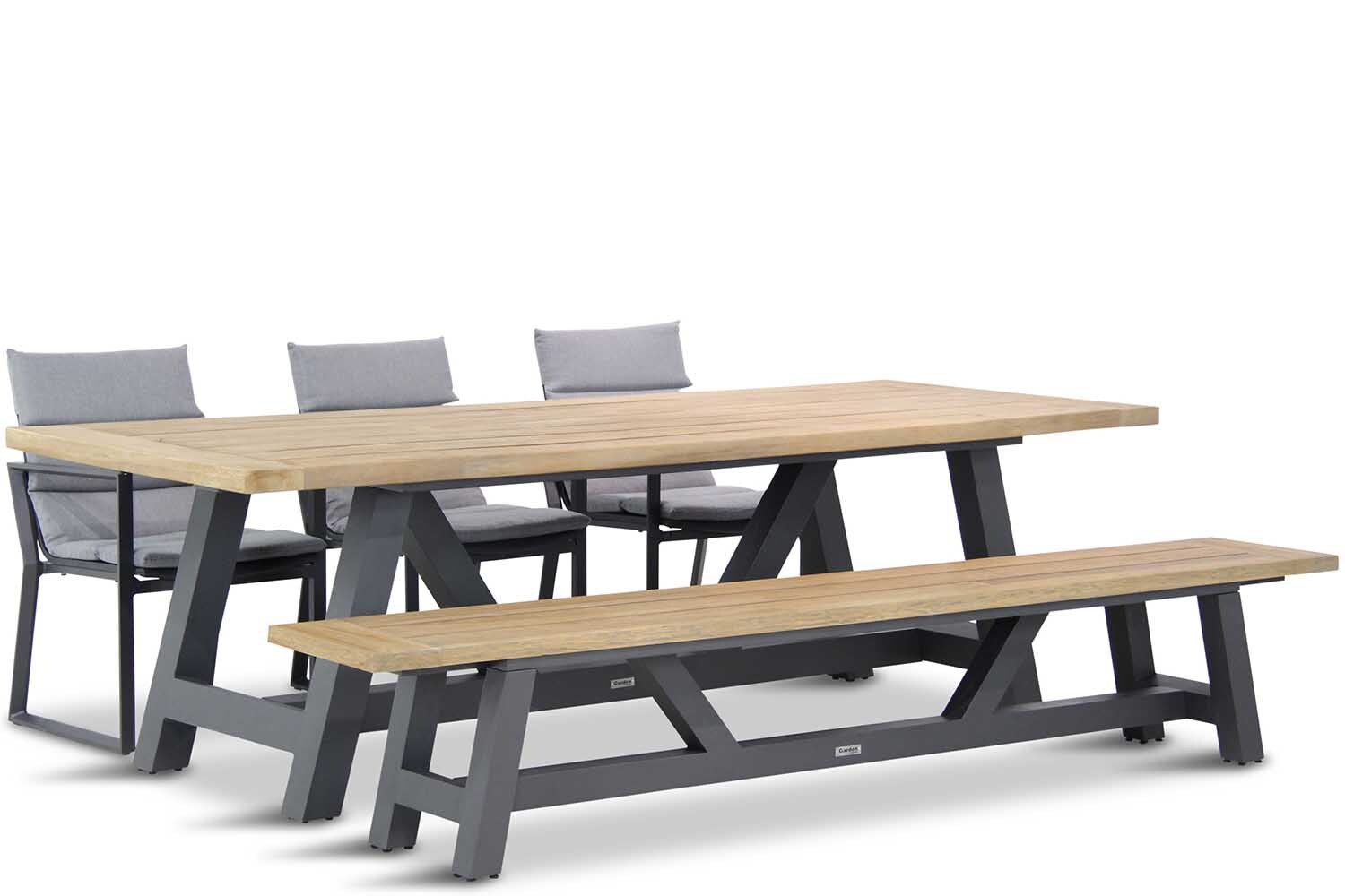 Lifestyle Garden Furniture Treviso/Trente 260 cm dining tuinset 5-delig