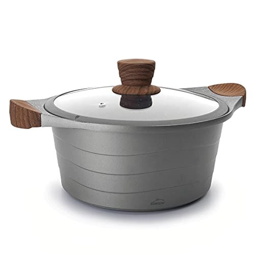 Lacor Braadpan met glazen deksel - Aluminium - Grijs - 24 cm