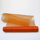Deko AS GmbH Crash Organza 68280 Tafelloper, oranje, 28 cm breed, 5 meter, 20 R 280